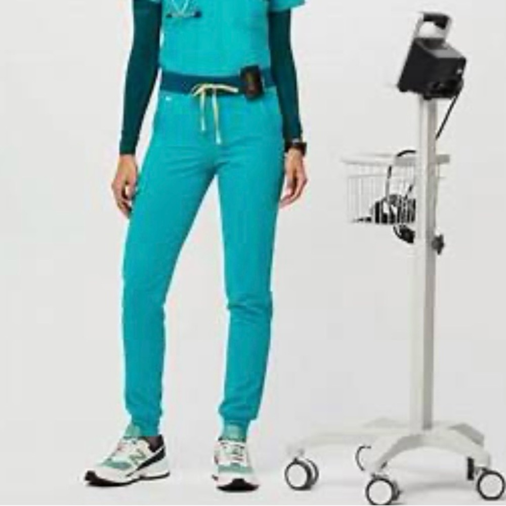 FIGS Teal High-Waisted Zamora Jogger Scrub Pants- Size S/P